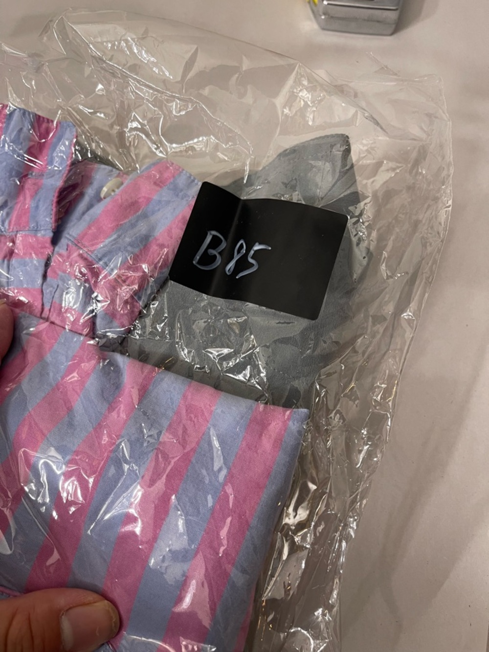 Vineyard Vines Pink Striped Cotton Poplin Pullover Shirt 3/4 Sleeves Sz 2 - Picture 8 of 8